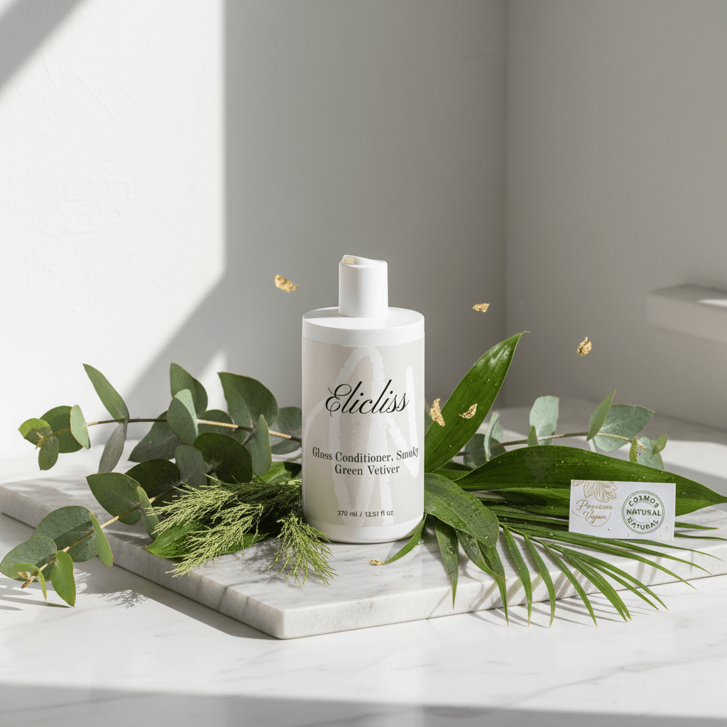 Veganskt glansbalsam med vetiver - Gloss Conditioner Smoky Green Vetiver
