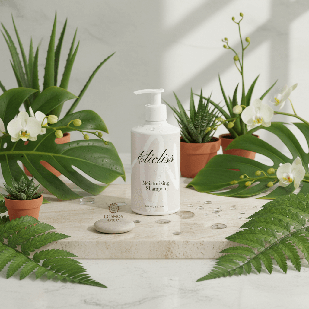 Återfuktande schampo med aloe vera för torrt hår - Moisturising Shampoo vegan
