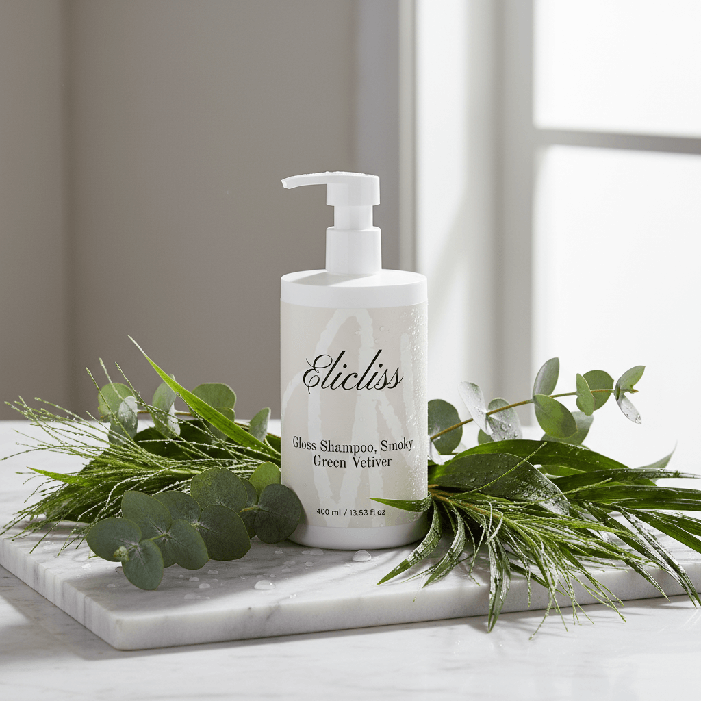 Veganskt glansschampo med vetiver och aloe vera - Gloss Shampoo
